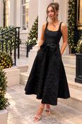 ARIA DRESS BLACK JACQUARD image