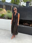 SAMPLE SALE DRESS BLACK AND GOLD