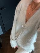 LIGHT GREY LUX KNIT CARDIGAN