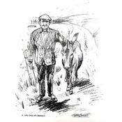 A man and his donkey