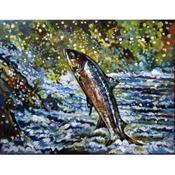 Salmon Leaping image