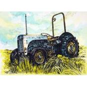 The Tractor - Handcoloured image