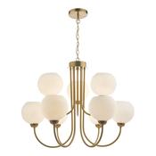 statement cafe style opal glass 9lt pendant image