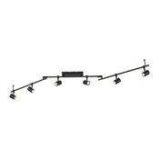 modern black 6 spot led ceiling light - Stillorgan Decor