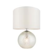 modern textured round table lamp twin lit - Stillorgan Decor