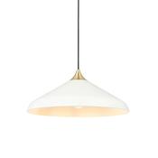 modern coned pendant warm white with brass - Stillorgan Decor image