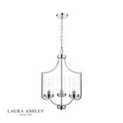laura ashley joseph 3lt chandelier polished chrome - Stillorgan Decor image