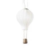 air balloon pendant light with rope basket - 30cm diameter image