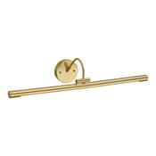 elegant led large picture wall light brushed brass - Stillorgan Decor image