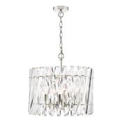 dazzling crystal intertwined 6 light pendant - Stillorgan Decor image