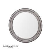 laura ashley tate mirror grey distressed wood and mirror 60cm - Stillorgan Decor