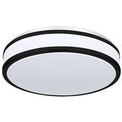 modern led black trim bathroom flush ceiling light - Stillorgan Decor