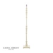 laura ashley tate wooden floor lamp distressed off white base only - Stillorgan Decor