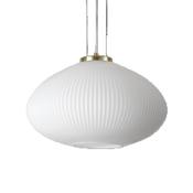 modern plisse effect large pendant light satin brass - Stillorgan Decor