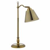 traditional metal shaded table lamp in antique brass finish - Stillorgan Decor