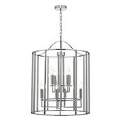 decorative cage 8 light ceiling lantern light in polished chrome - Stillorgan Decor