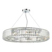 stunning circular chandelier 9 light crystal with polished chrome - Stillorgan Decor