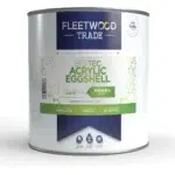 fleetwood biotec acrylic eggshell self sterilizing anti bacterial paint white - 5lt