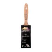 paint warrior paint brushes semi oval straight cut beaver tail paint brush - 2"