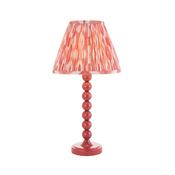 playful stacked spheres table lamp in gloss pink with coral pink mix shade - Stillorgan Decor