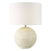 havana ceramic table lamp natural finish with shade - Stillorgan Decor