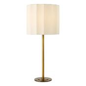 minimalist neutral table lamp in ivory and antique bronze - Stillorgan Decor