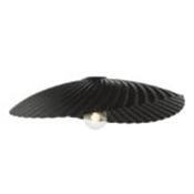 modern bouvier easyfit pendant matt black - shade only without suspension