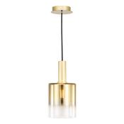 striking 1 light ombre gold glass shade pendant - Stillorgan Decor image