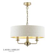 laura ashley sorrento 3 light pendant antique brass