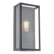 architectural single light outdoor wall light in matt black - Stillorgan Decor image
