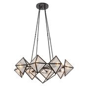 luxury cairo 8 light chandelier ceiling light in urban bronze - Stillorgan Decor image