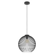 modern black open dome pendant light - Stillorgan Decor image