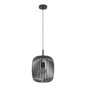 modern black ribbed cage pendant light - Stillorgan Decor image