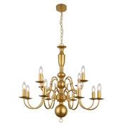 classic gold flemish twelve light chandelier - Stillorgan Decor image