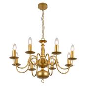 classic gold flemish eight light chandelier - Stillorgan Decor image