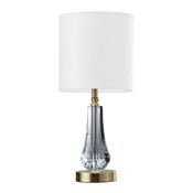 sophisticated satin brass crystal table lamp - Stillorgan Decor image