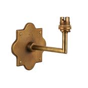 timeless brass patina angled wall light fitting - Stillorgan Decor image