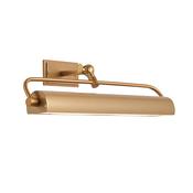 warm brass nantis rechargeable led picture light with adjustable arm - Stillorgan Decor