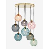 made.com ilaria blue eight light cluster pendant ceiling light - Stillorgan Decor image