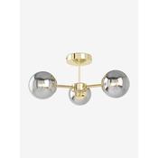 made.com globe smoked glass three light semi flush ceiling light - Stillorgan Decor image