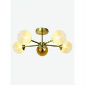made.com globe green ombre five light semi flush ceiling light - Stillorgan Decor image