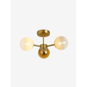 made.com globe green ombre three light semi flush ceiling light - Stillorgan Decor image