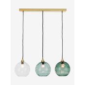 made.com ilaria blue three light linear pendant bar ceiling light - Stillorgan Decor image