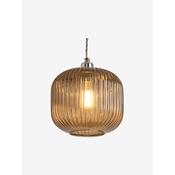 made.com briz amber ribbed glass easyfit pendant - Stillorgan Decor image