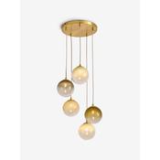 made.com globe green ombre five light pendant ceiling light - Stillorgan Decor image