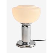 made.com monroe chrome art deco table lamp with opal glass - Stillorgan Decor image