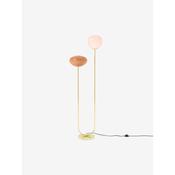 made.com adrianne pink glass two light floor lamp - Stillorgan Decor image