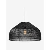 made.com java large black rattan easyfit pendant shade - Stillorgan Decor image