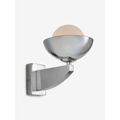 made.com layla chrome wall light with layered glass globe - Stillorgan Decor image