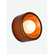 made.com mavi caramel ceramic wall light with frosted glass - Stillorgan Decor image